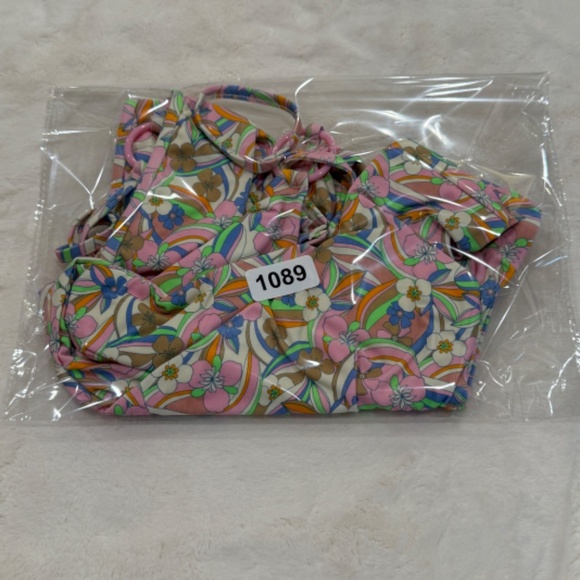 New! SET For Love & Lemons Devon Triangle High Waisted Bikini Set 31089 - Picture 14 of 14